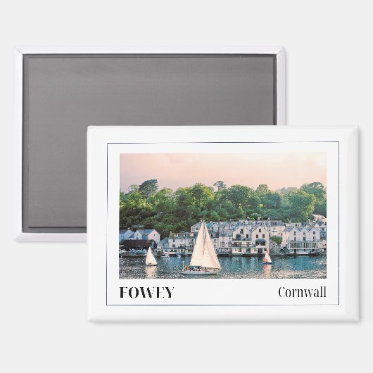 Fowey, Cornwall, England Magnet (Vorderseite/Rückseite)