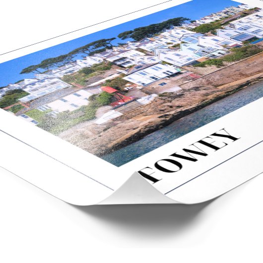 Fowey, Cornwall Fotodruck (Ecke)