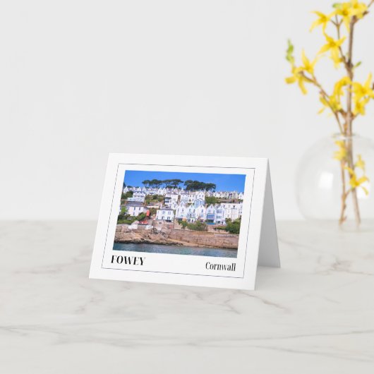 Fowey, Cornwall Karte (Gelbe Blume)