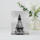 Fowey Rocks Lighthouse Postkarte (Stehend Vorderseite)