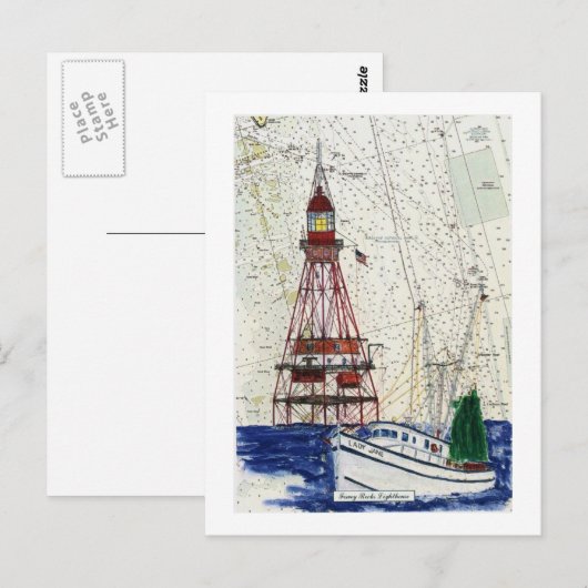 Fowey Rocks Postkarte (Vorne/Hinten)