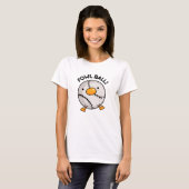 Fowl Ball Funny Sports Puff T-Shirt (Vorne ganz)