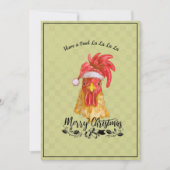 Fowl La La La La La Chicken Frohe Weihnachten (Vorderseite)