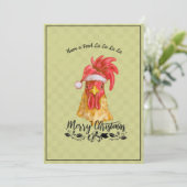 Fowl La La La La La Chicken Frohe Weihnachten (Stehend Vorderseite)