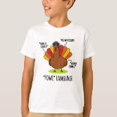Fowl Language Funny Turkey Pub T-Shirt (Vorderseite)