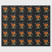 Fowl Language Funny Turkey Puck Dark BG Geschenkpapier (Flach)