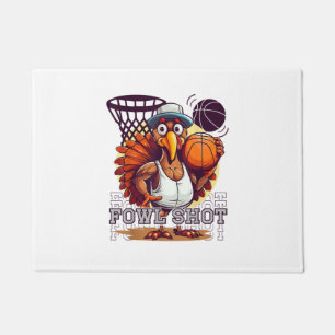 Fowl shot - Happy Thanksgiving Funny Turkey Basket Fußmatte