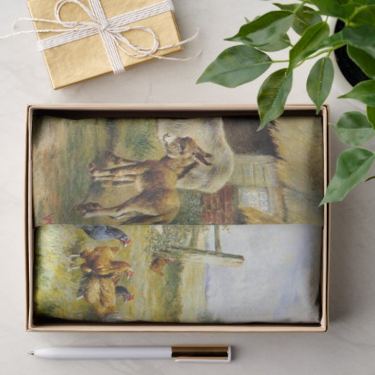 Fowl Talk von Herbert William Weekes Seidenpapier (Geschenk)