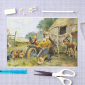 Fowl Talk von Herbert William Weekes Seidenpapier (Handwerk)