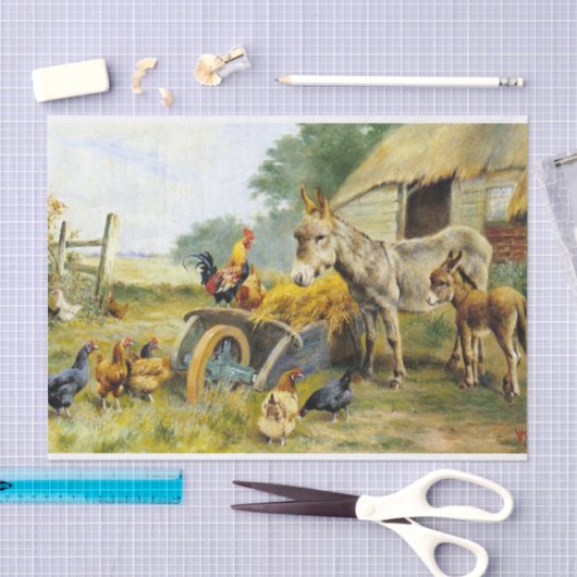 Fowl Talk von Herbert William Weekes Seidenpapier (Handwerk)