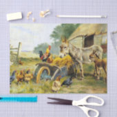 Fowl Talk von Herbert William Weekes Seidenpapier (Handwerk)