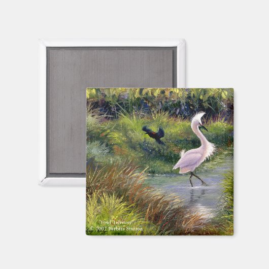 "Fowl Territory"-Magnet Magnet (Vorderseite/Rückseite)