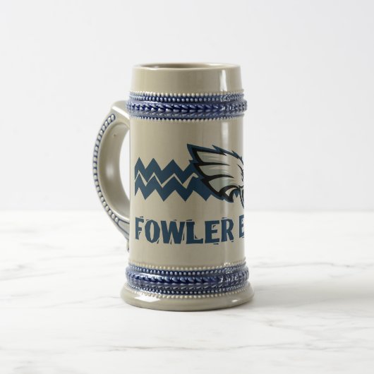 Fowler Eagles Bierglas (Vorderseite Links)