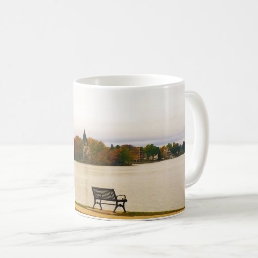 Fowler Lake im Herbst, WI Kaffeetasse (VorderseiteRechts)