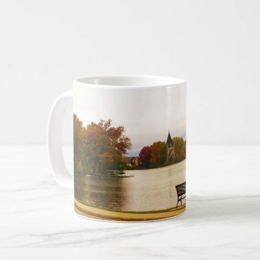 Fowler Lake im Herbst, WI Kaffeetasse (Vorderseite Links)