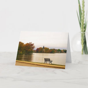 Fowler Lake im Herbst, WI Karte