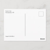 Fowler Lake im Herbst, WI Postkarte (Rückseite)