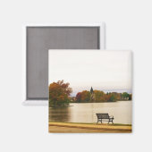Fowler Lake im Herbst, Wisconsin Magnet (Vorderseite/Rückseite)