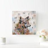 Fox 1 quadratische wanduhr (Zuhause)