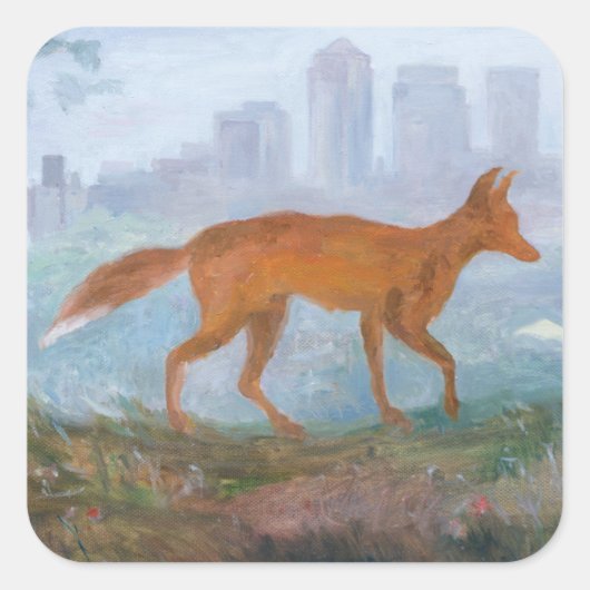 Fox 2006 quadratischer aufkleber (Vorderseite)