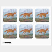 Fox 2006 quadratischer aufkleber (Blatt)