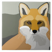 Fox 2 Tierdesign Fliese (Vorderseite)