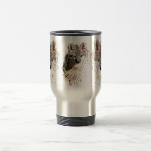 Fox 3-seitige Travel Mug Reisebecher (Mittel)
