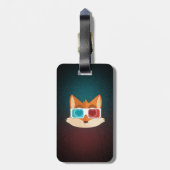 Fox - 3D Gepäckanhänger (Rückseite vertikal)