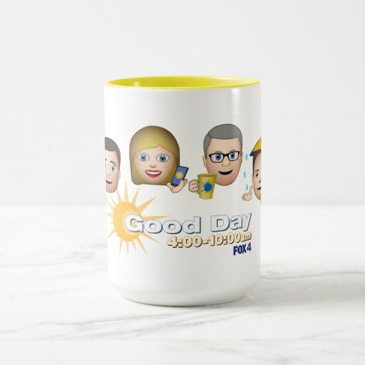FOX 4 Good Day Emoji Coffee Tasse (Zentrum)