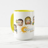 FOX 4 Good Day Emoji Coffee Tasse (Vorderseite Links)