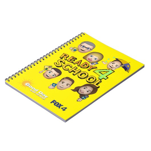 FOX 4 Good Day Emoji Spiral Notebook Notizblock (Linke Seite)