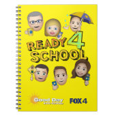 FOX 4 Good Day Emoji Spiral Notebook Notizblock (Vorderseite)