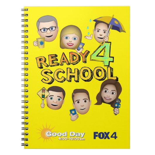 FOX 4 Good Day Emoji Spiral Notebook Notizblock (Vorderseite)