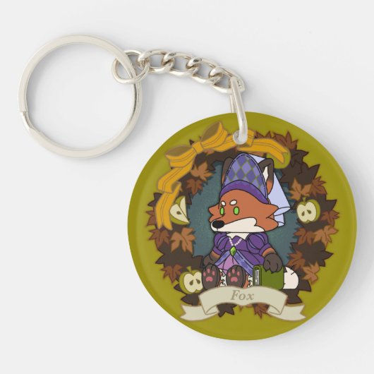 fox Acrylic Keychain Schlüsselanhänger (Vorderseite)