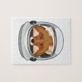 Fox als Astronaut mit Helm Puzzle (Horizontal)