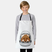 Fox als Astronaut mit Helm Schürze (Getragen)