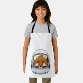 Fox als Astronaut mit Helm Schürze (Insitu)