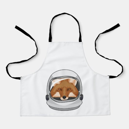 Fox als Astronaut mit Helm Schürze (Vorderseite)
