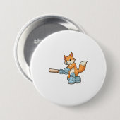 Fox als Batsman mit Cricket Flex Button (Vorne & Hinten)