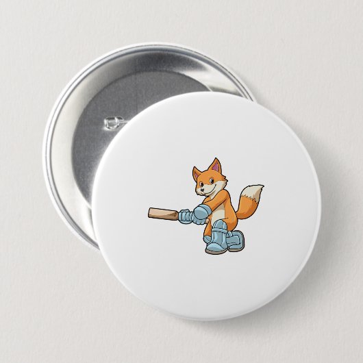 Fox als Batsman mit Cricket Flex Button (Vorne & Hinten)