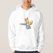 Fox als Batsman mit Cricket Flex Hoodie (Vorderseite)