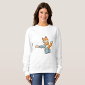 Fox als Batsman mit Cricket Flex Sweatshirt (Vorne ganz)