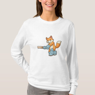 Fox als Batsman mit Cricket Flex T-Shirt