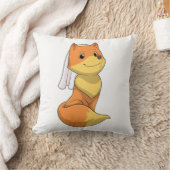 Fox als Bride mit Veil Kissen (Decke)