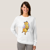 Fox als Bride mit Veil T-Shirt (Vorne ganz)