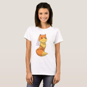 Fox als Bride mit Veil T-Shirt (Vorne ganz)