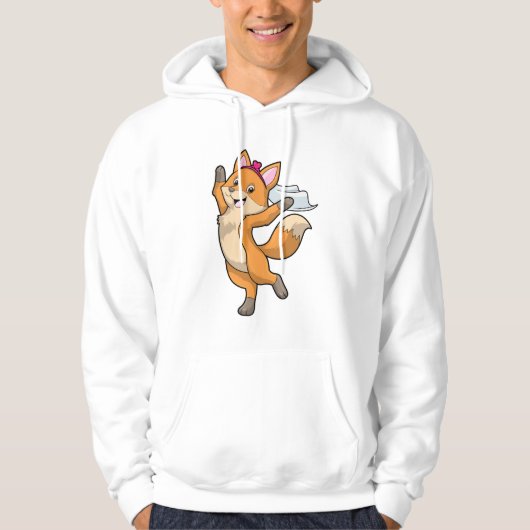 Fox als Brille mit Schleier & Herz Hoodie (Vorderseite)