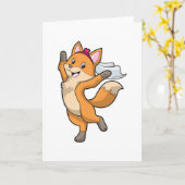 Fox als Brille mit Schleier & Herz Karte (Gelbe Blume)