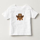 Fox als Cowboy mit Hut Kleinkind T-shirt (Vorderseite)