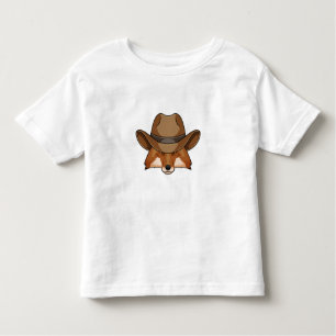 Fox als Cowboy mit Hut Kleinkind T-shirt